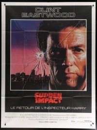 6k937 SUDDEN IMPACT French 1p '83 Clint Eastwood is at it again as Dirty Harry, great image!