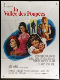 6k978 VALLEY OF THE DOLLS French 1p '67 Sharon Tate, Jacqueline Susann, different Grinsson art!