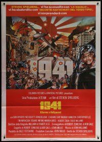 6k181 1941 Italian 1p '80 Steven Spielberg, art of John Belushi as Wild Bill by David McMacken!