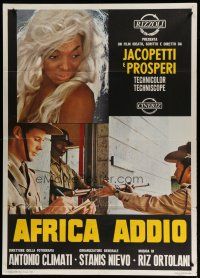 6k183 ADIOS AFRICA Italian 1p '66 Africa Addio, every scene looks you straight in the eye & spits!