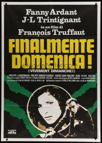 6k201 CONFIDENTIALLY YOURS Italian 1p '83 Francois Truffaut's Vivement Dimanche, Trintignant