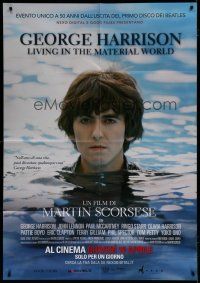 6k216 GEORGE HARRISON LIVING IN THE MATERIAL WORLD advance Italian 1p '11 Martin Scorsese, Beatles!