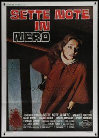 6k239 PSYCHIC Italian 1p '77 Lucio Fulci's 7 Note in Nero, different image of Jennifer O'Neill!