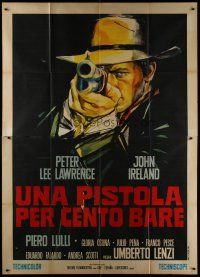 6k166 PISTOL FOR A HUNDRED COFFINS Italian 2p '68 Umberto Lenzi, great spaghetti western art!