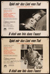 6k107 ONCE UPON A TIME IN THE WEST 5 Swiss LCs '68 Leone, Cardinale, Fonda, Bronson & Robards!