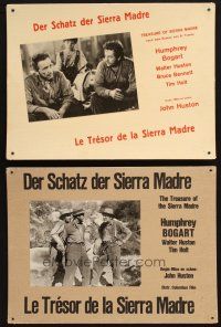 6k109 TREASURE OF THE SIERRA MADRE 5 Swiss LCs '70s Humphrey Bogart, Tim Holt & Walter Huston!