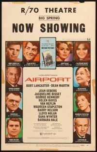 6k269 AIRPORT WC '70 Burt Lancaster, Dean Martin, Jacqueline Bisset, Jean Seberg & more!
