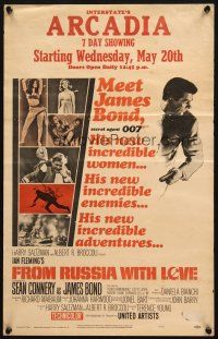 6k348 FROM RUSSIA WITH LOVE WC '64 Sean Connery is Ian Fleming's James Bond 007!