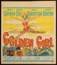 6k359 GOLDEN GIRL WC '51 different art of sexy barely-dressed cowgirl Mitzi Gaynor!