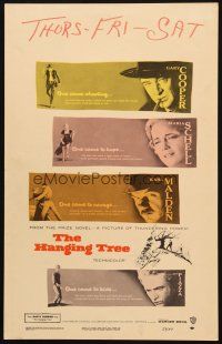 6k373 HANGING TREE WC '59 Gary Cooper, Maria Schell & Karl Malden, from the prize novel!