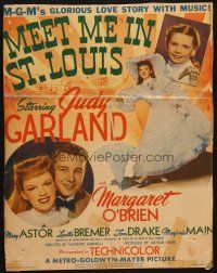 6k438 MEET ME IN ST. LOUIS WC '44 Judy Garland, Margaret O'Brien, classic musical!