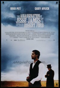 6m067 ASSASSINATION OF JESSE JAMES advance DS 1sh '07 Brad Pitt, Casey Affleck, outlaws!