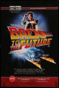 6m078 BACK TO THE FUTURE advance 1sh R10 Robert Zemeckis, art of Michael J. Fox & Delorean by Drew!