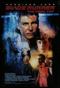 6m123 BLADE RUNNER DS 1sh R07 Ridley Scott sci-fi classic, art of Harrison Ford by Drew Struzan!