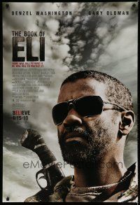 6m128 BOOK OF ELI advance DS 1sh '10 cool image of Denzel Washington in the title role!