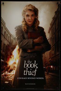 6m129 BOOK THIEF style A teaser DS 1sh '13 Sophie Nelisse, Geoffrey Rush, Heike Makatsch!