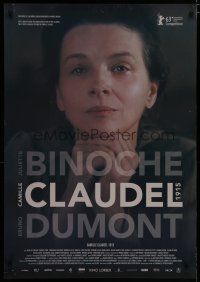6m151 CAMILLE CLAUDEL 1915 1sh '13 Jean-Luc Vincent, close-up of Juliette Binoche!