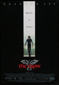 6m185 CROW 1sh '94 great full length image of Brandon Lee in his final movie!