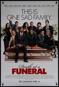 6m213 DEATH AT A FUNERAL advance DS 1sh '10 James Marsden, Peter Dinklage, one sad family!
