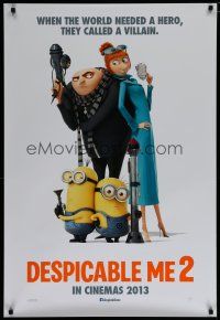 6m220 DESPICABLE ME 2 int'l advance DS 1sh '13 wacky image from animated family comedy!