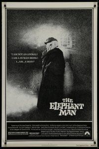 6m243 ELEPHANT MAN 1sh '80 John Hurt is not an animal, Anthony Hopkins, directed by David Lynch!