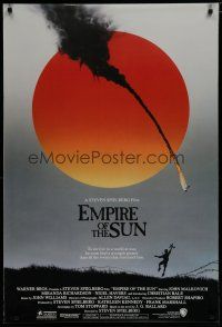 6m247 EMPIRE OF THE SUN advance 1sh '87 Stephen Spielberg, John Malkovich, first Christian Bale!