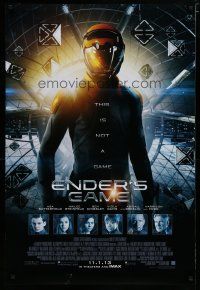 6m249 ENDER'S GAME advance DS 1sh '13 sci-fi, Harrison Ford, Ben Kingsley, this is not a game!