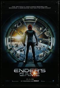 6m250 ENDER'S GAME teaser DS 1sh '13 sci-fi, Harrison Ford, Asa Butterfield in the title role!