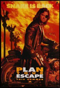 6m257 ESCAPE FROM L.A. teaser DS 1sh '96 John Carpenter, Kurt Russell is back as Snake Plissken!