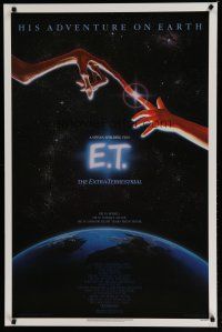 6m239 E.T. THE EXTRA TERRESTRIAL 1sh '82 Drew Barrymore, Steven Spielberg classic, Alvin art!