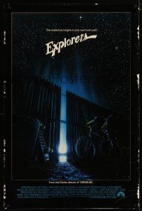 6m262 EXPLORERS int'l 1sh '85 directed by Joe Dante, the adventure begins in your own back yard!