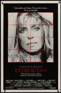 6m263 EXTREMITIES 1sh '86 James Russo, Diana Scarwid, sexy Farrah Fawcett gets revenge!