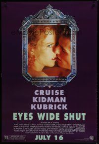 6m265 EYES WIDE SHUT advance 1sh '99 Stanley Kubrick, romantic c/u of Tom Cruise & Nicole Kidman!