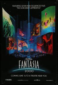 6m274 FANTASIA 2000 advance DS 1sh '99 Walt Disney cartoon set to classical music!