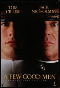 6m282 FEW GOOD MEN teaser 1sh '92 best close up of Tom Cruise & Jack Nicholson!