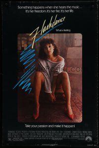 6m290 FLASHDANCE 1sh '83 sexy dancer Jennifer Beals, take your passion and make it happen!