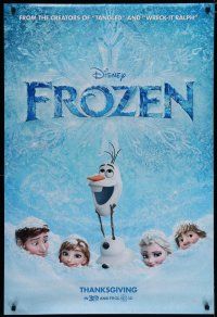 6m305 FROZEN snowman advance DS 1sh '13 voices of Kristen Bell, Alan Tudyk, cool image!