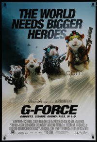 6m313 G-FORCE DS 1sh '09 Walt Disney, CGI, live-action guinea pig adventure!
