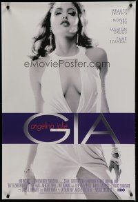 6m316 GIA tv poster '98 sexy Angelina Jolie as ill-fated model Gia Carangi!