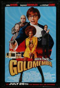 6m330 GOLDMEMBER advance DS 1sh '02 Mike Meyers as Austin Powers, sexy Beyonce Knowles!