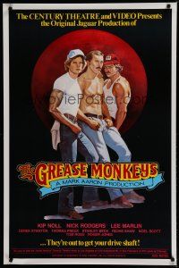 6m346 GREASE MONKEYS video/theatrical 1sh '84 gay mechanics, they're out to get your drive shaft!