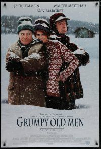 6m358 GRUMPY OLD MEN DS 1sh '93 Ann-Margret comes between Walter Matthau & Jack Lemmon!