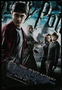 6m378 HARRY POTTER & THE HALF-BLOOD PRINCE advance DS 1sh '09 Radcliffe, Grint & Emma Watson!