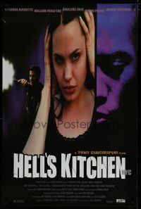 6m384 HELL'S KITCHEN 1sh '01 Angelina Jolie, Rosanna Arquette, New York crime thriller!