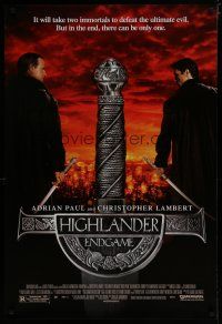 6m391 HIGHLANDER ENDGAME DS 1sh '00 Chris Lambert, Adrian Paul, there can be only one!