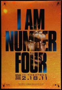 6m413 I AM NUMBER FOUR teaser DS 1sh '11 Alex Pettyfer, Timothy Olyphant, Teresa Palmer!