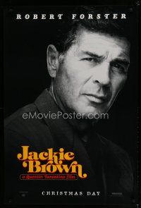 6m442 JACKIE BROWN teaser 1sh '97 Quentin Tarantino, cool image of Robert Forster!