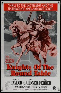 6m473 KNIGHTS OF THE ROUND TABLE 1sh R70s Robert Taylor as Lancelot, Ava Gardner as Guinevere!