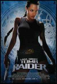 6m478 LARA CROFT TOMB RAIDER advance DS 1sh '01 sexy Angelina Jolie, from popular video game!