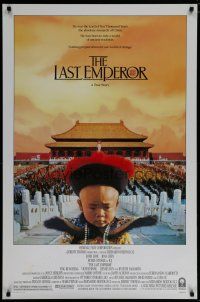 6m480 LAST EMPEROR 1sh '87 Bernardo Bertolucci epic, image of young Chinese emperor w/army!
